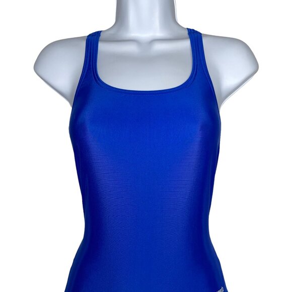 NWT Speedo Pro LT Lined Lightweight Blue One Piece Swimsuit Womens 10 36 - Picture 2 of 9
